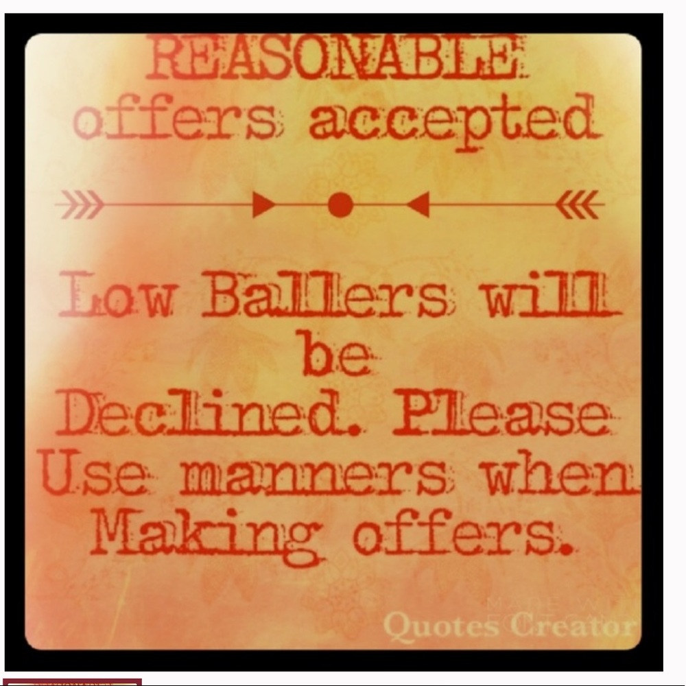 Reasonable Offers Accepted.